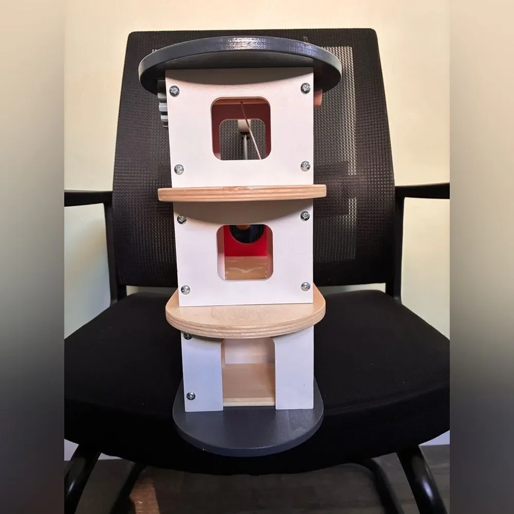 Janod Solid Wooden Fire Station Play Station - No Car or Ramp